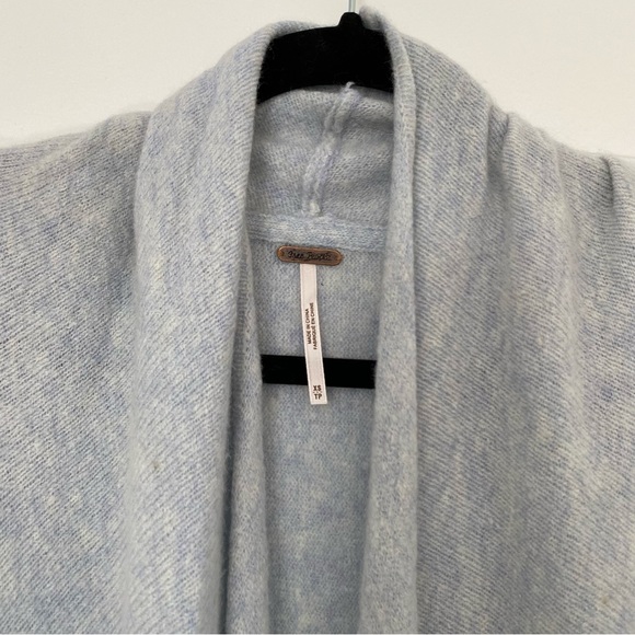 Free People pale blue long sleeve cardigan - Picture 3 of 4